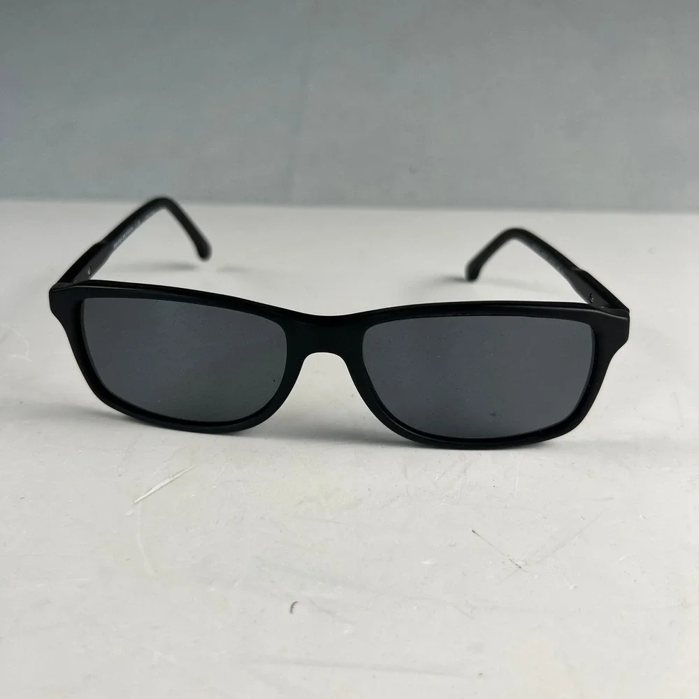 Brooks Brothers BB 5019 Sunglasses Mens 57mm Black Rectangular Classic Preppy